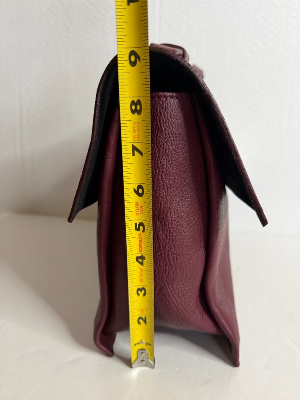 NWT Lia Numa Italian pebbled leather top handle bag - Picture 10 of 12
